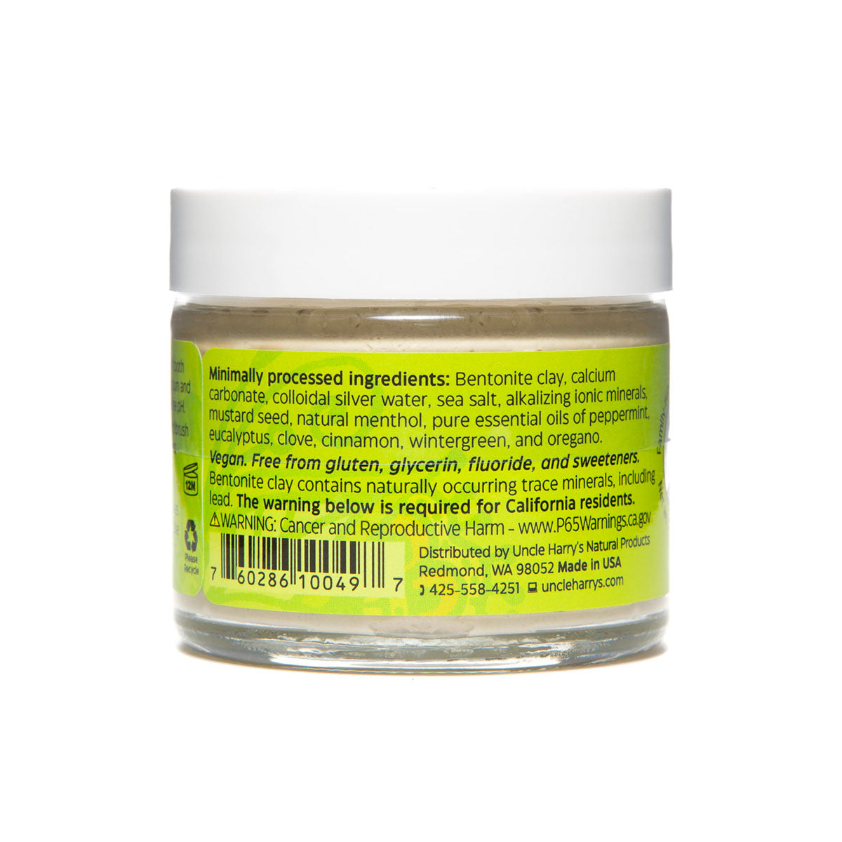 Cinnamon Toothpaste 3 oz glass jar