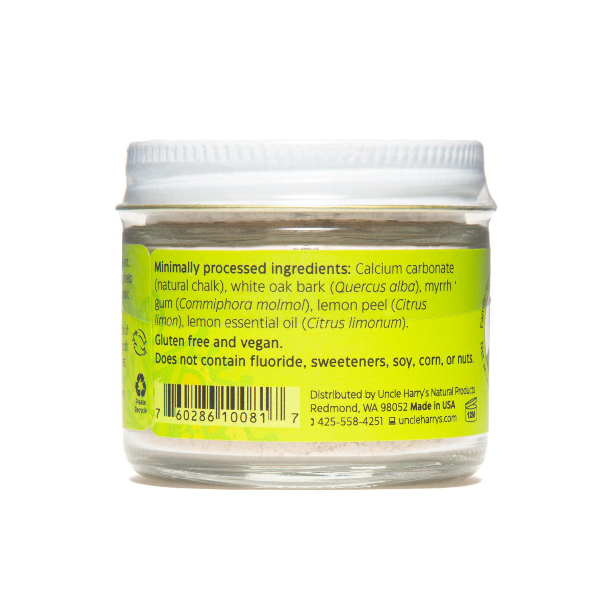 Tooth Whitener 1.4 oz glass jar