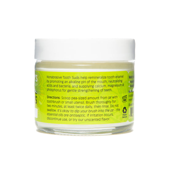 Cinnamon Tooth Suds 2 oz glass jar