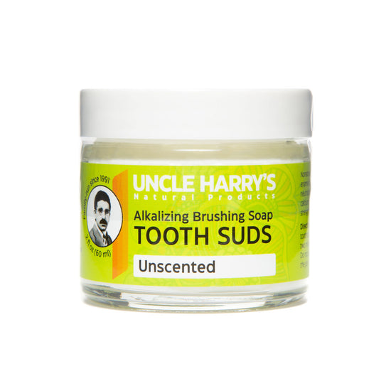 Unscented Tooth Suds 2 oz glass jar
