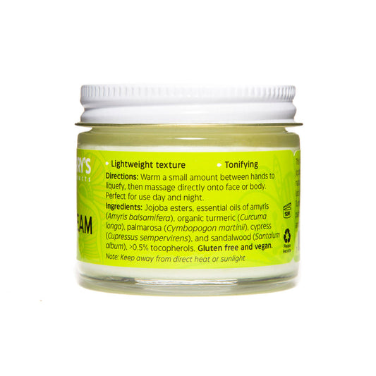 Ayurvedic Face Cream 2 fl oz glass jar