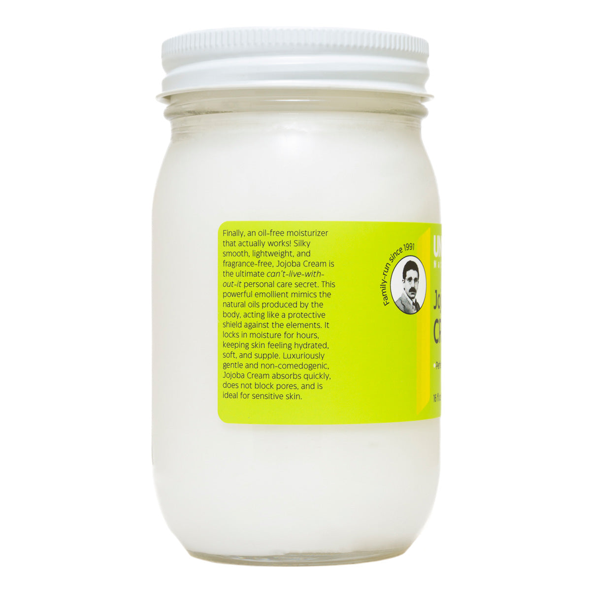 Jojoba Cream 16 fl oz glass jar