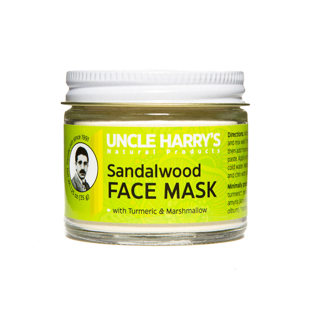 Sandalwood Face Mask 1.25 oz glass jar