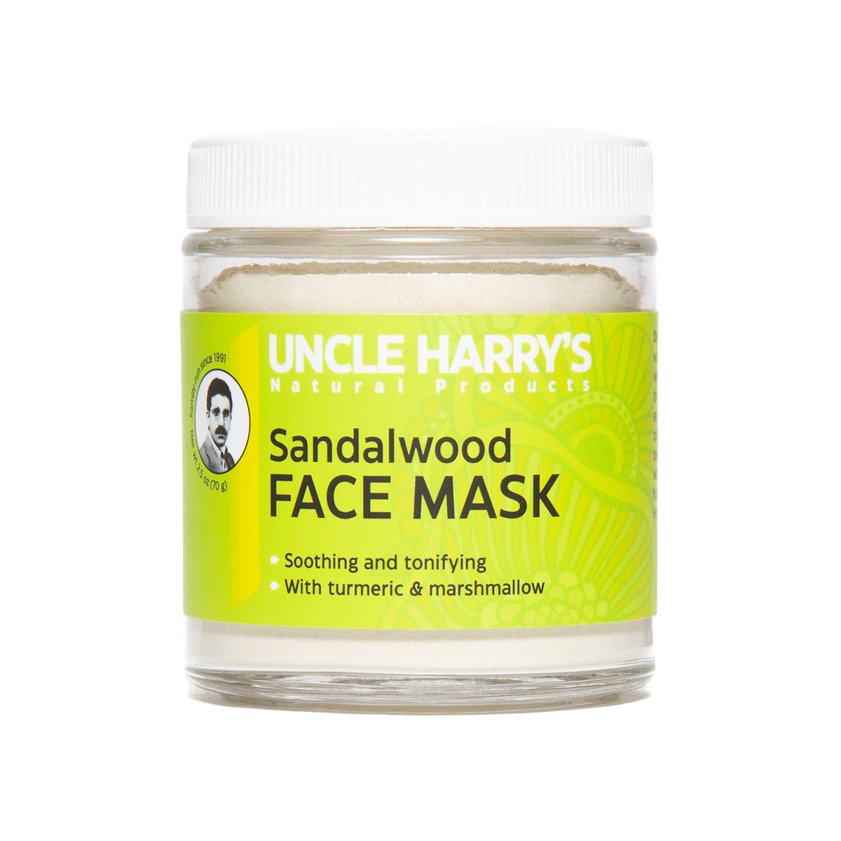 Sandalwood Face Mask 2.5 oz glass jar