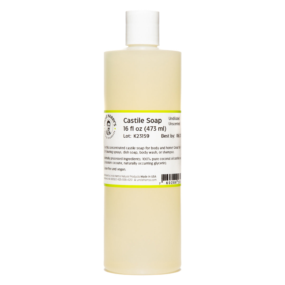 Castile Soap Undiluted Unscented 16 fl oz