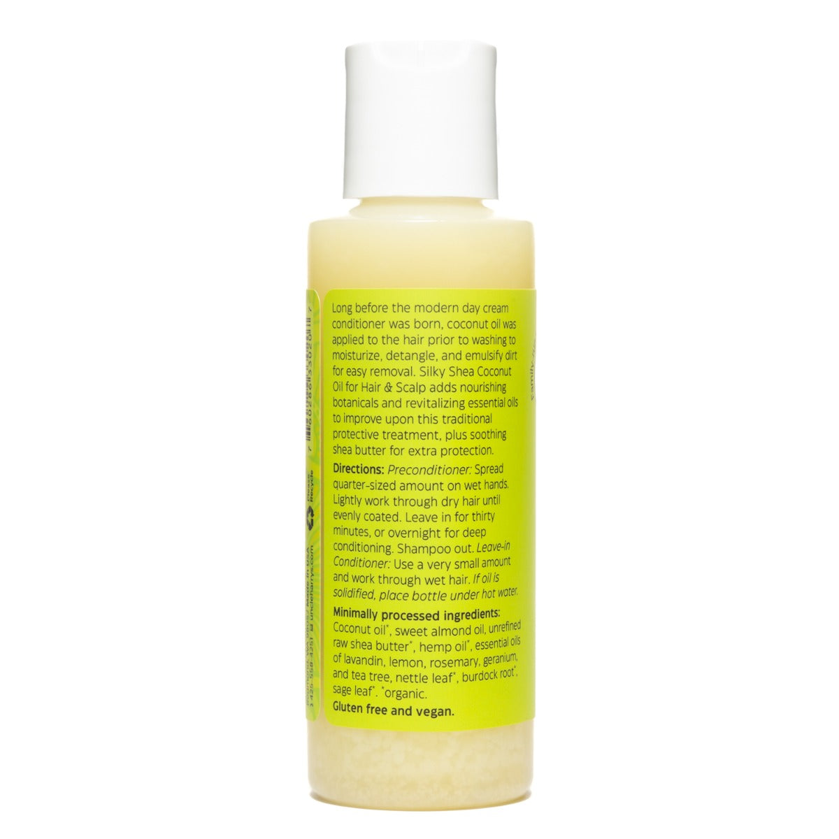 Silky Shea Coconut Oil for Hair 4 fl oz