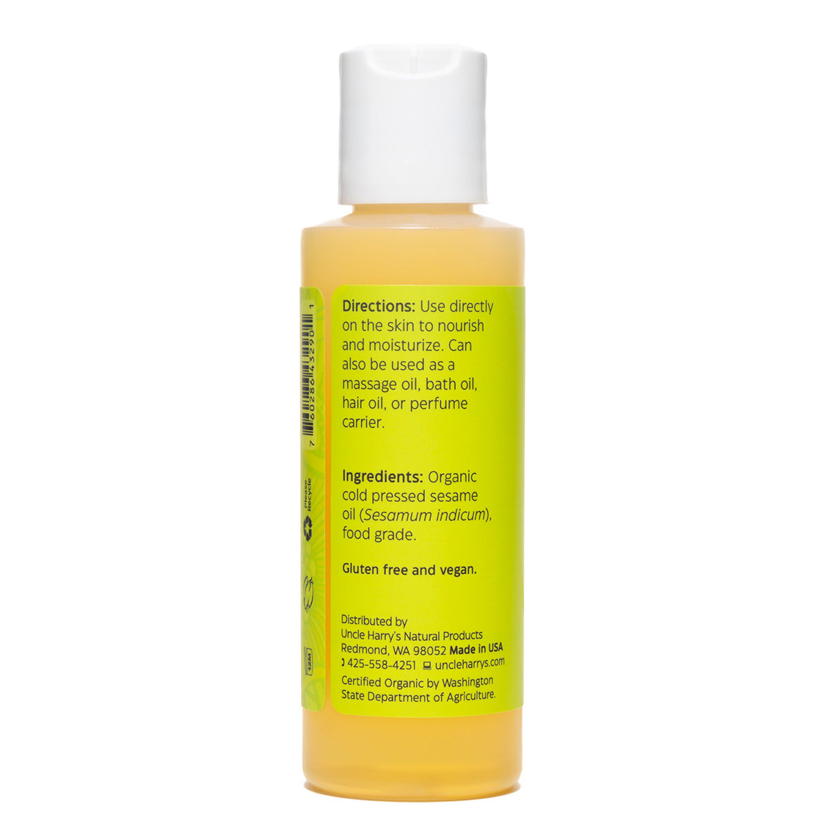 Organic Sesame Oil 4 fl oz