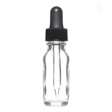 Clear Bottle - Glass Dropper Top 0.5 fl oz