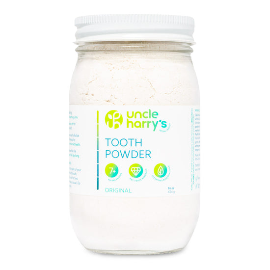 Tooth Powder 16 oz glass jar