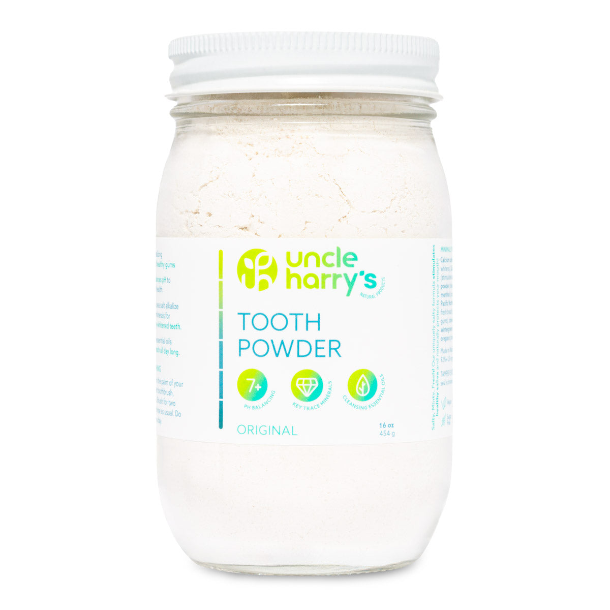 Tooth Powder 16 oz glass jar