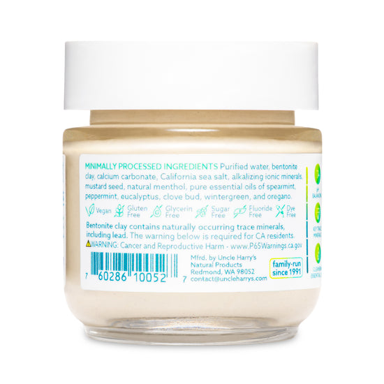 Mild Mint Toothpaste-1.4 oz glass jar