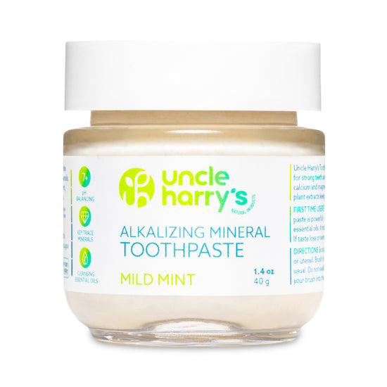 Mild Mint Toothpaste-1.4 oz glass jar