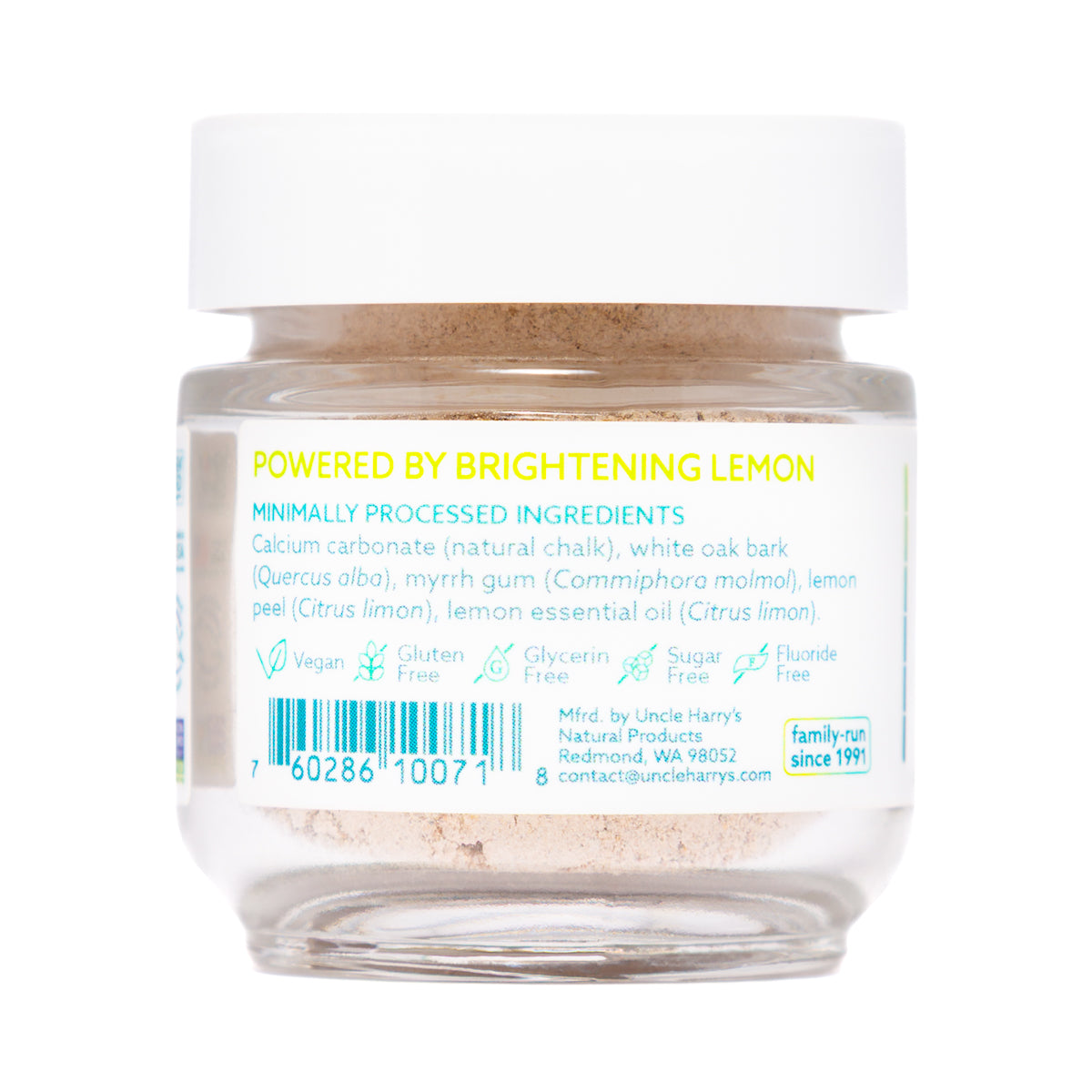 Tooth Whitener-0.7-oz glass jar
