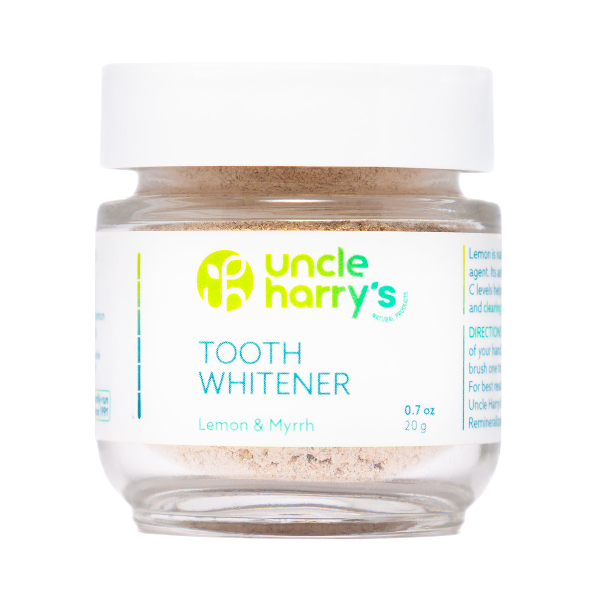 Tooth Whitener-0.7-oz glass jar