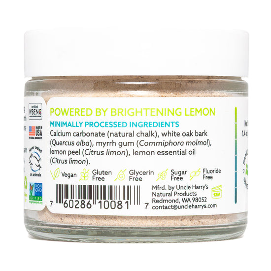 Tooth Whitener 1.4 oz glass jar