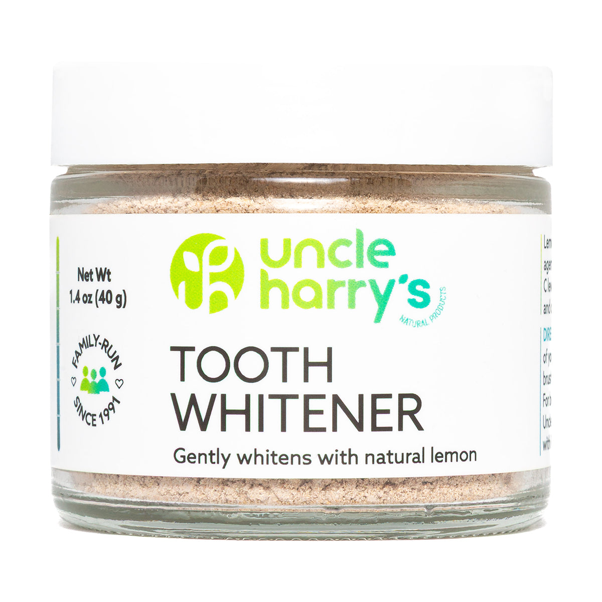 Tooth Whitener 1.4 oz glass jar