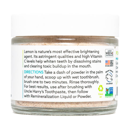Tooth Whitener 1.4 oz glass jar