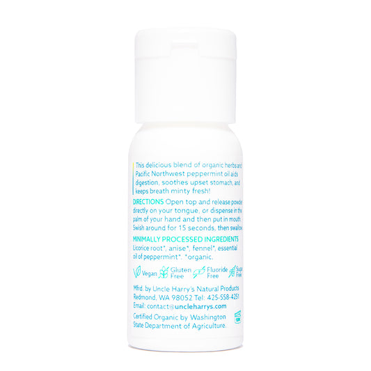 Organic Breath Freshener and Herbal Digestive 0.7 oz