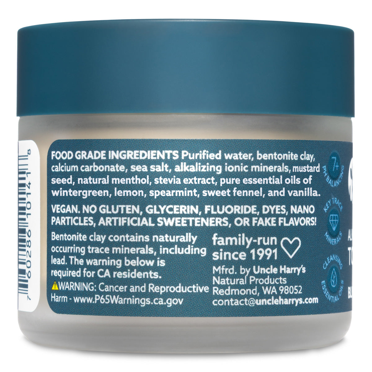 Lightly Sweet Bliss Mint Toothpaste 3 oz glass jar