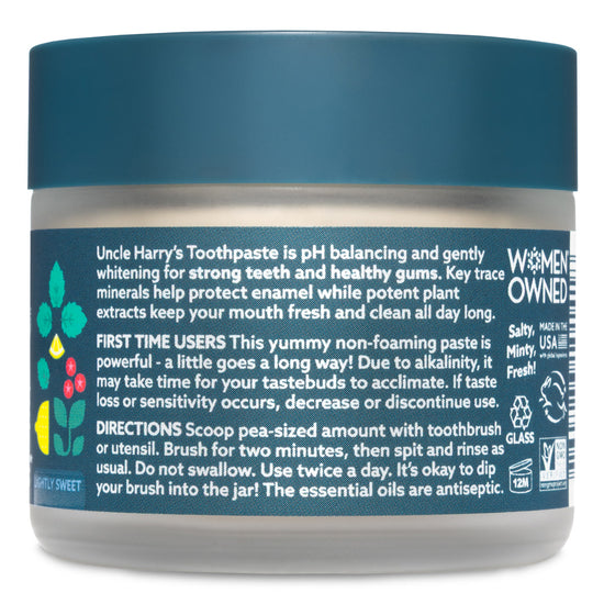 Lightly Sweet Bliss Mint Toothpaste 3 oz glass jar