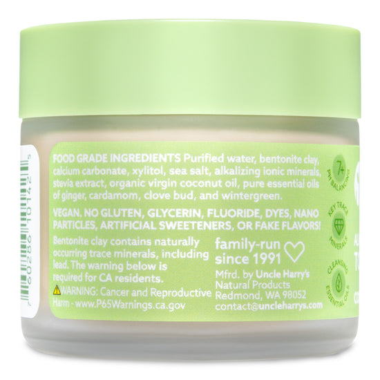 Lightly Sweet Coco Cardamom Toothpaste 3 oz glass jar
