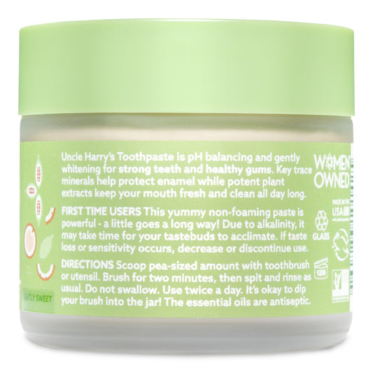 Lightly Sweet Coco Cardamom Toothpaste 3 oz glass jar