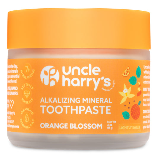 Orange Blossom Toothpaste - Lightly Sweet (3 oz glass jar)