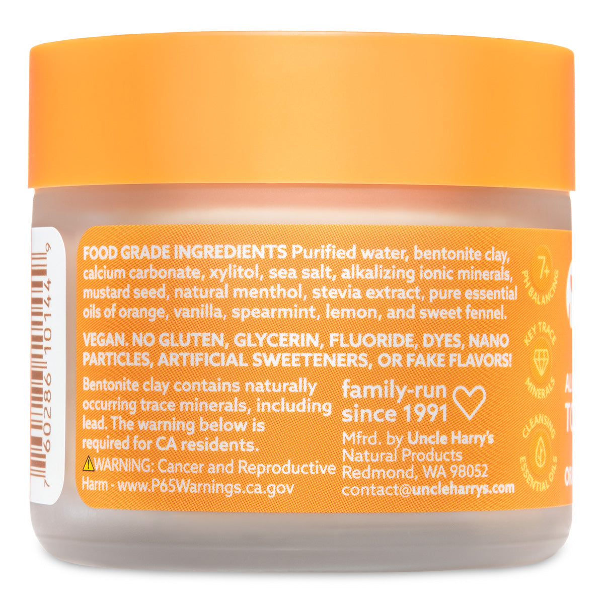Lightly Sweet Orange Blossom Toothpaste 3 oz glass jar