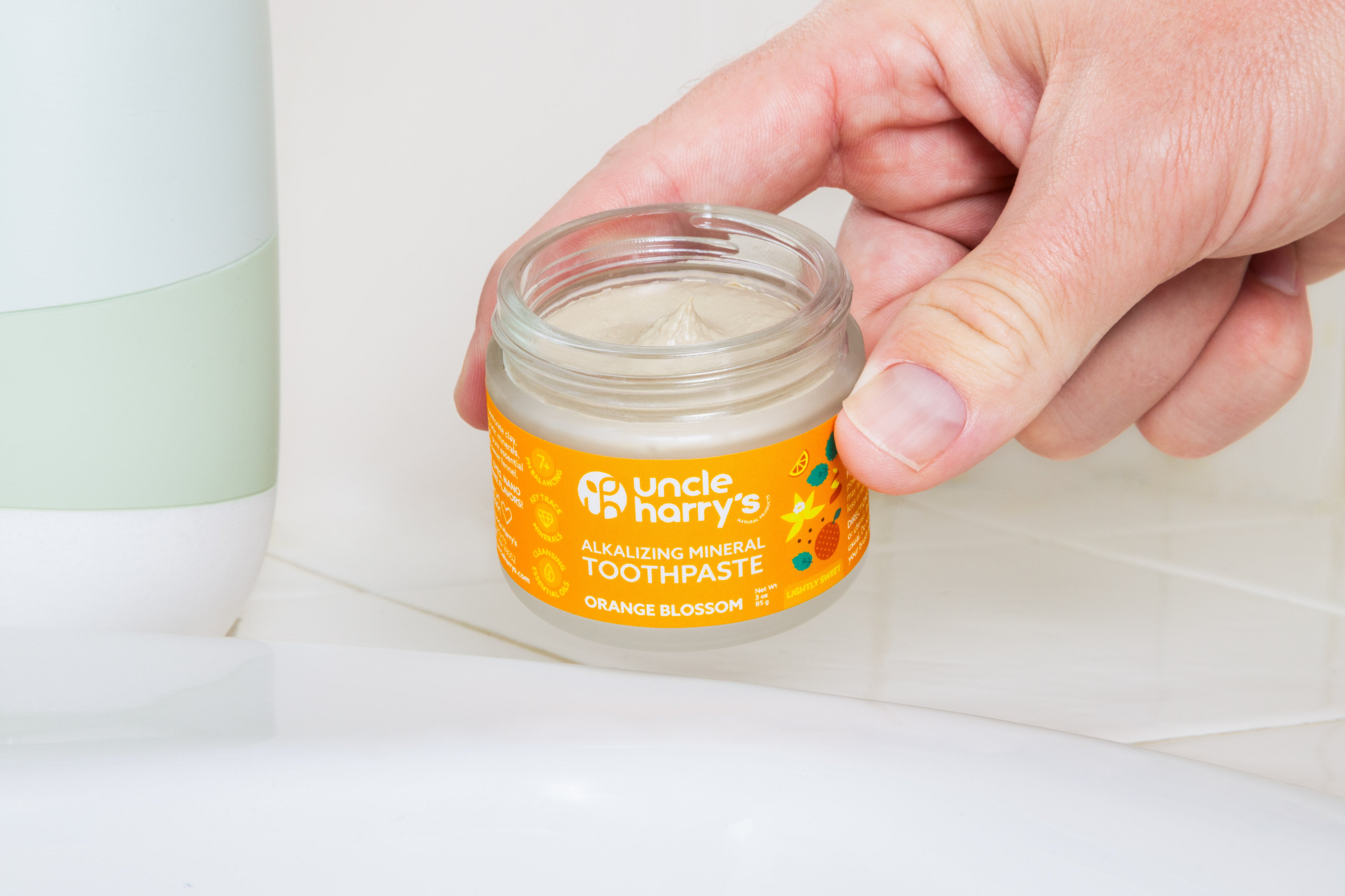 Orange Blossom Toothpaste - Lightly Sweet (3 oz glass jar) – Uncle