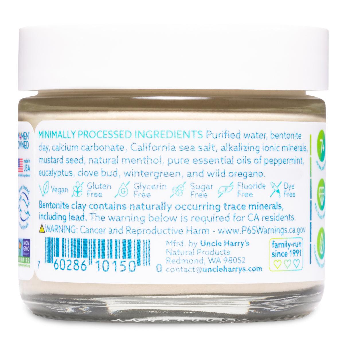 Peppermint Toothpaste-3 oz glass jar