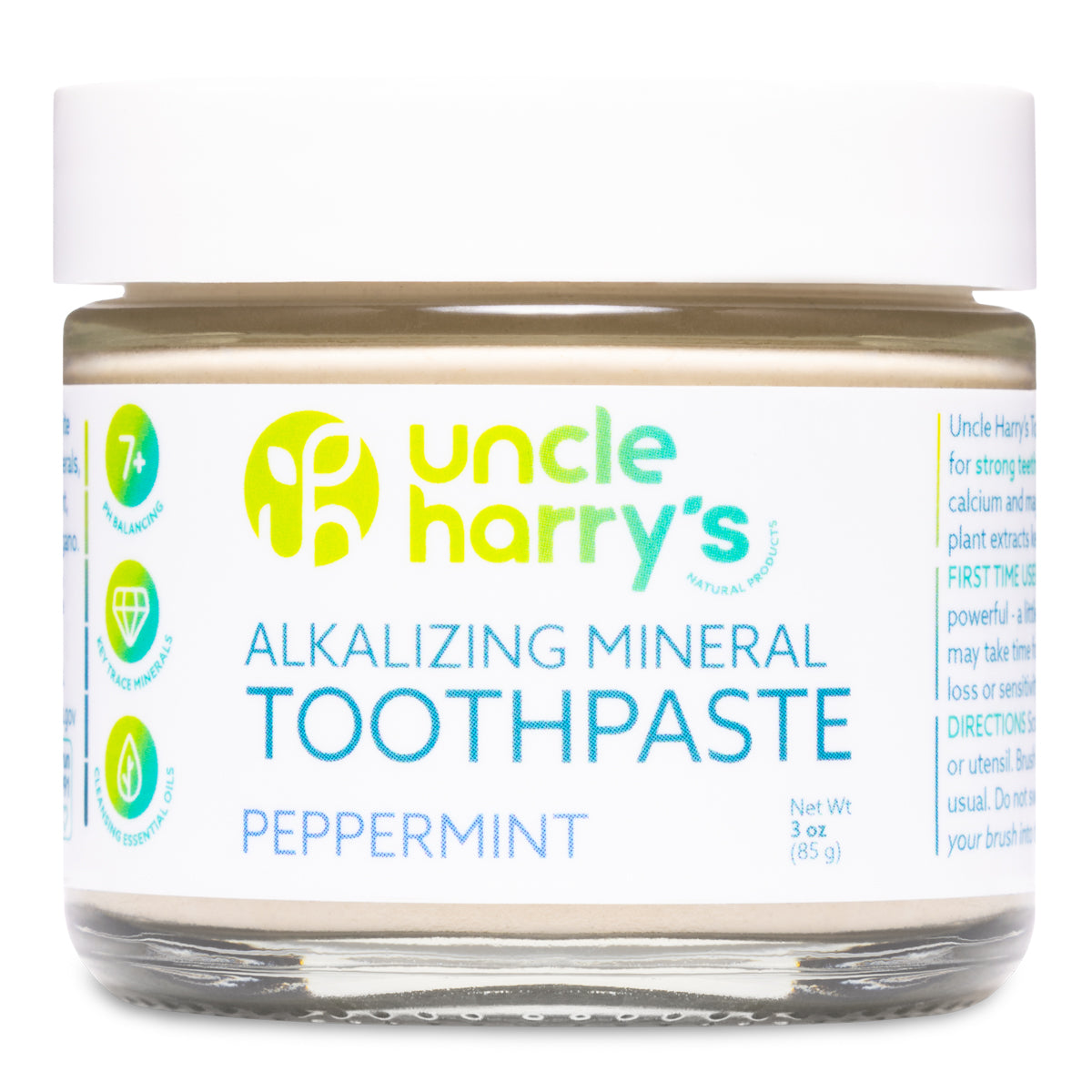 Peppermint Toothpaste-3 oz glass jar
