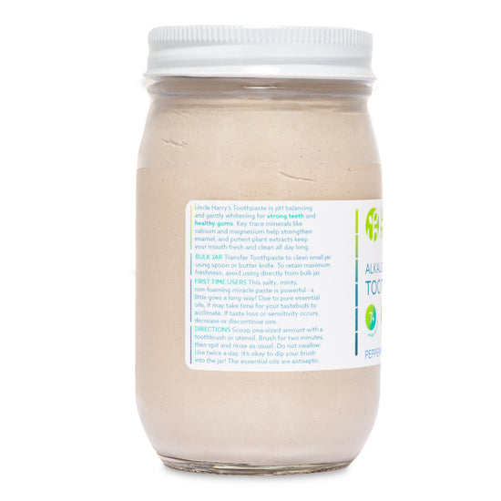Peppermint Toothpaste 1.5 lbs glass jar