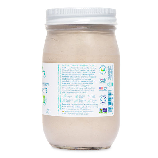 Peppermint Toothpaste-1.5 lbs glass jar