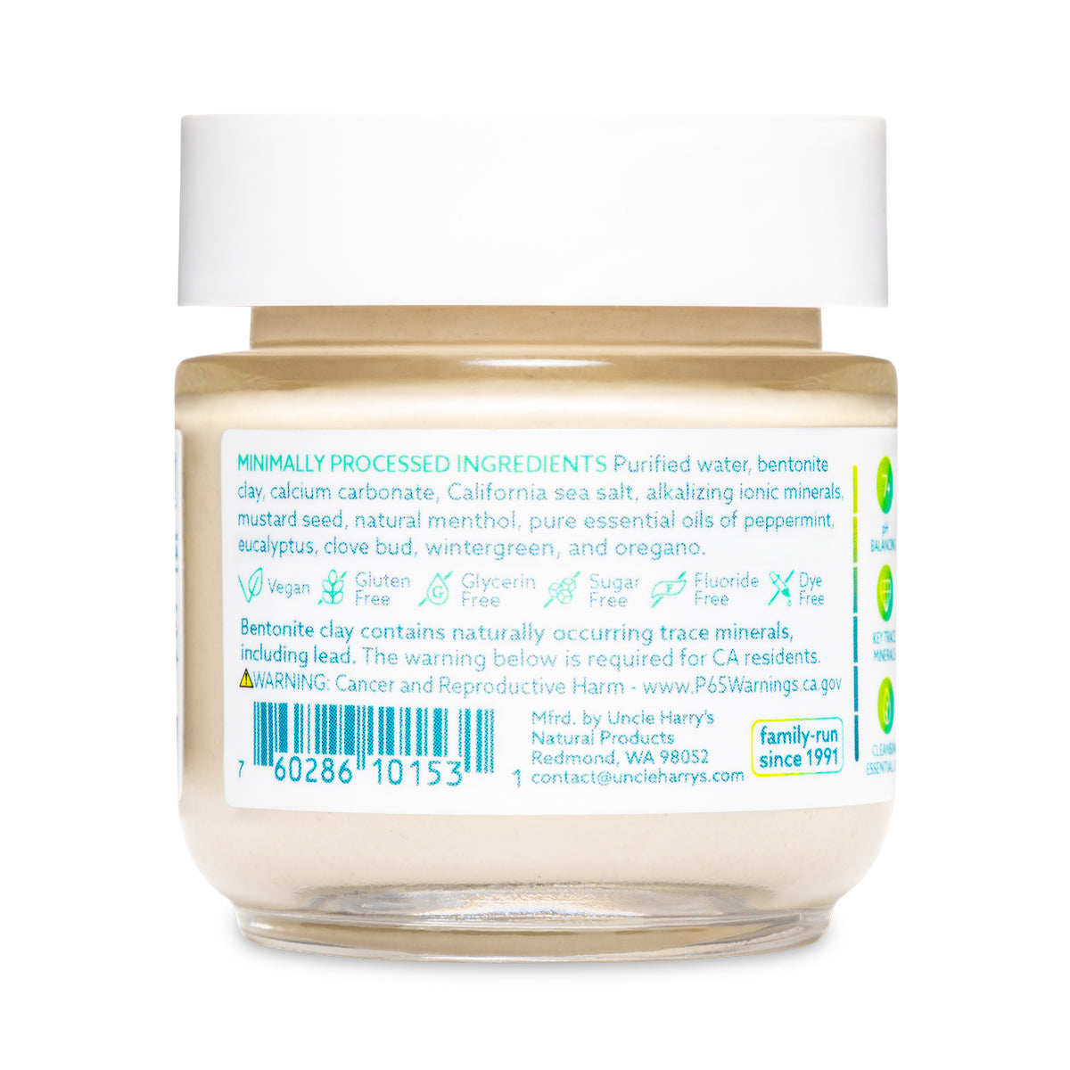 Peppermint Toothpaste-1.4 oz glass jar