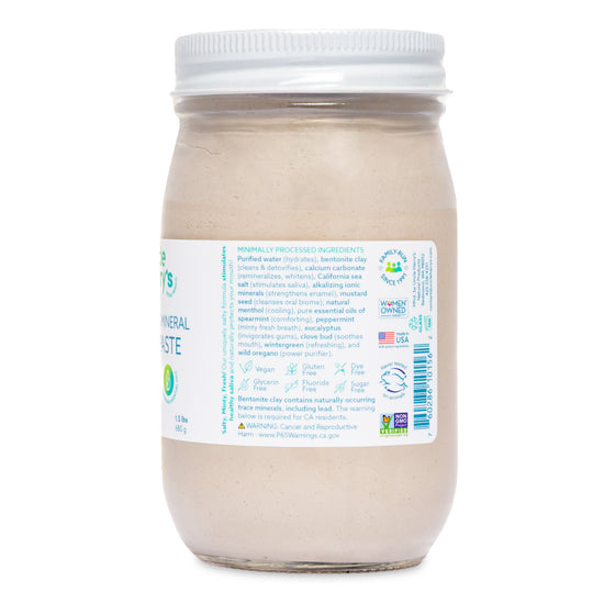 Spearmint Toothpaste-1.5 lbs glass jar