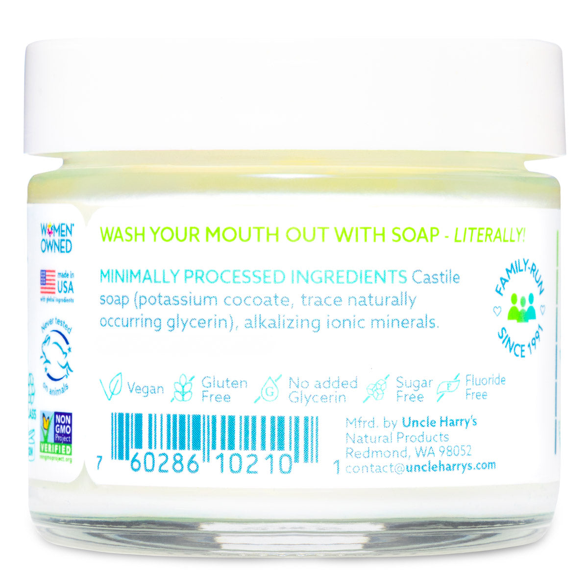 Unscented Alkalizing Brushing Soap Tooth Suds 2 oz