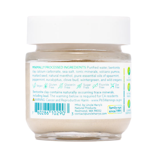 Whitening Toothpaste Pumice Polish 1.4 oz glass jar
