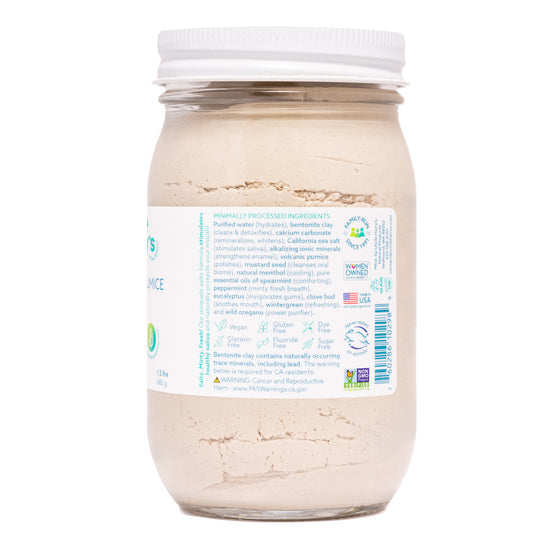 White Pumice Polish 1.5 lbs glass jar