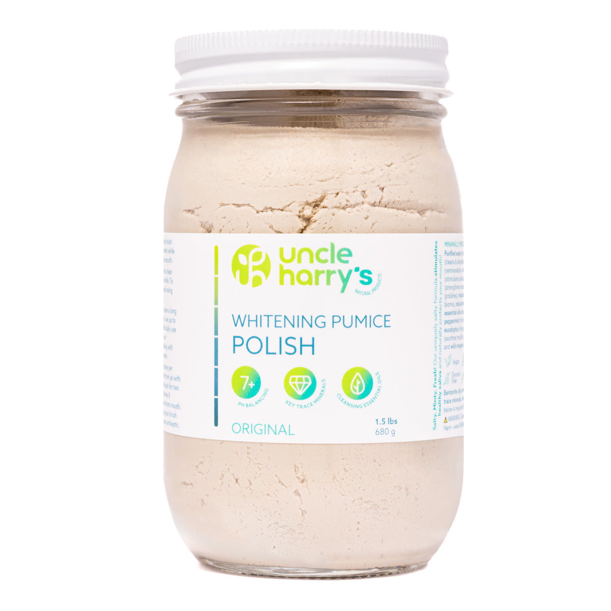 White Pumice Polish 1.5 lbs glass jar