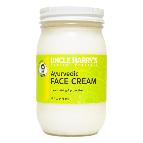 Ayurvedic Face Cream 16 fl oz glass jar