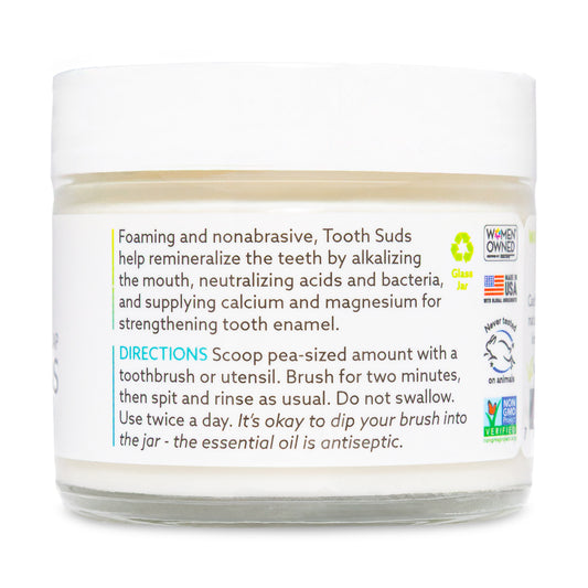 Peppermint Tooth Suds (2 oz glass jar)