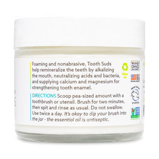 Unscented Tooth Suds (2 oz glass jar)